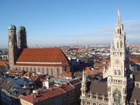 Panorama von München in Deutschland